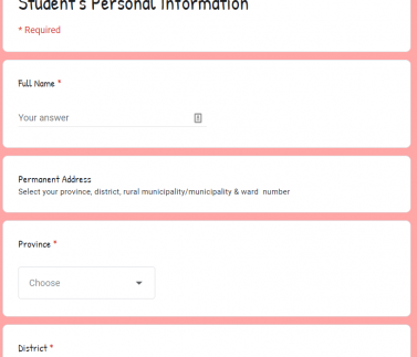 Form Snip Form Snippet